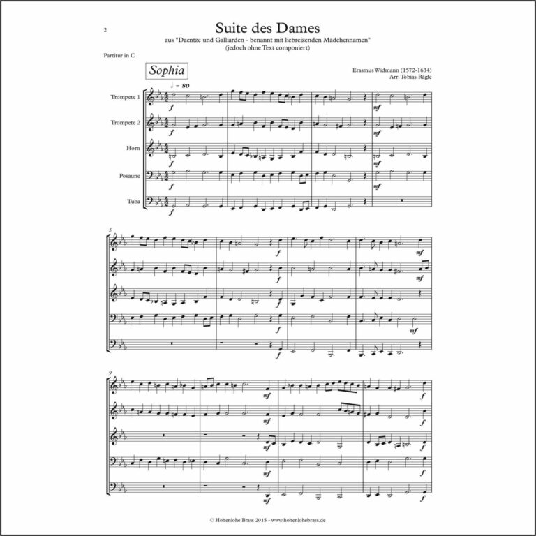 Suite des Dames (Quintett) – Bild 2